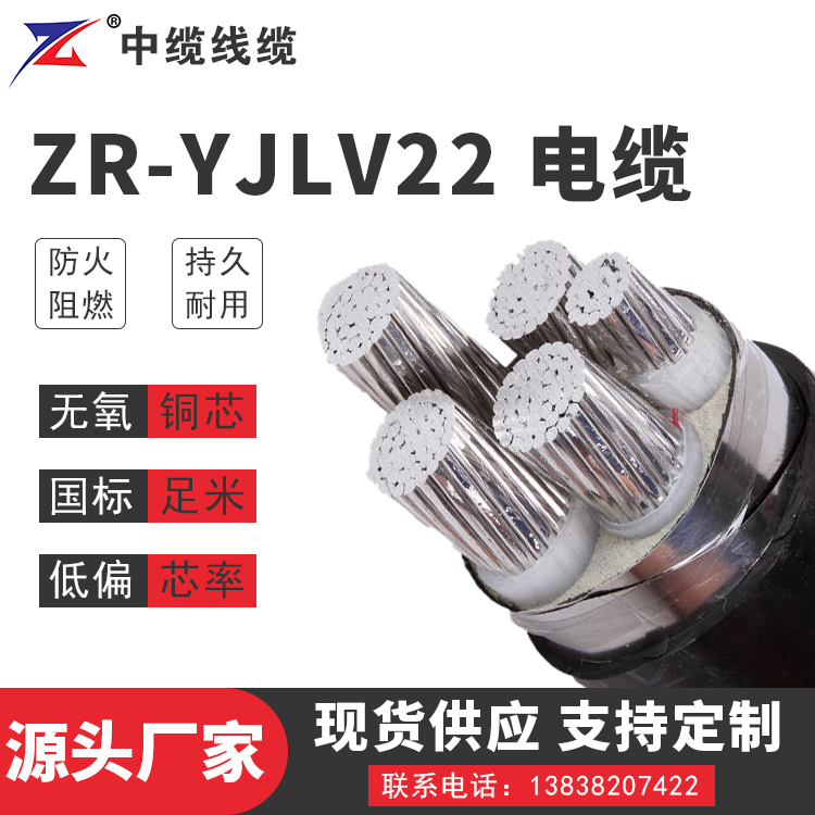 安徽ZR-YJLV22电缆